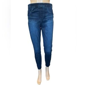 Spanx Jean-ish Ankle Leggings Twilight Rinse Blue Pull-On Jeggings 20018R